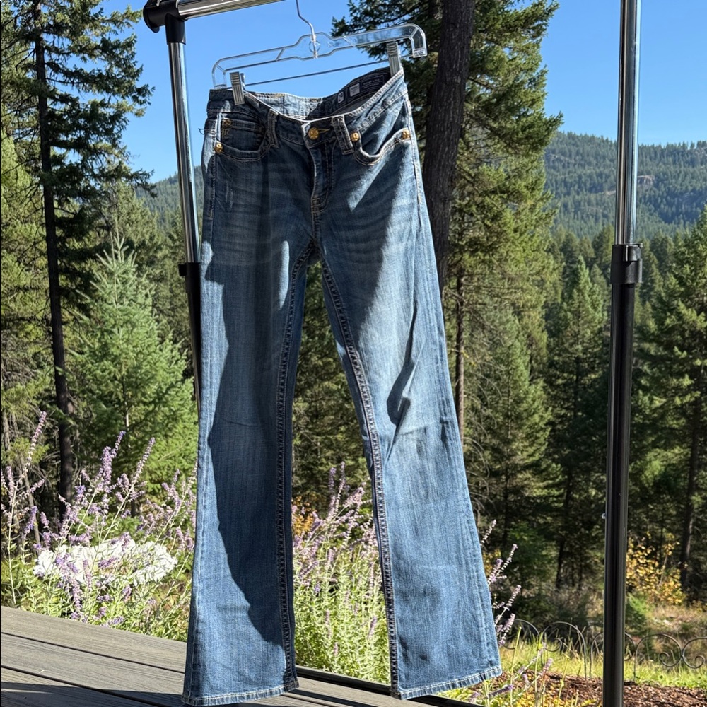 Miss Me Light Blue Boot Cut Jeans